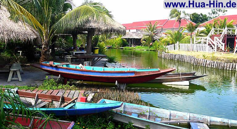 Longtail Boote Floating Market Hua Hin