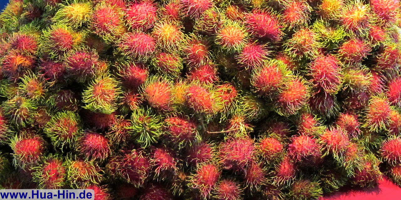 Rambutan vom Nachtmarkt Hua Hin