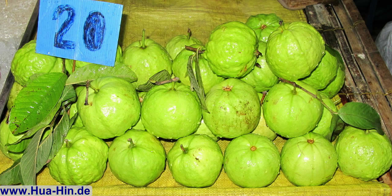 Guave vom Nachtmarkt Hua Hin