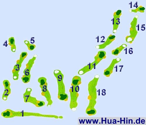 Grundriss Royal Hua Hin Golf Course