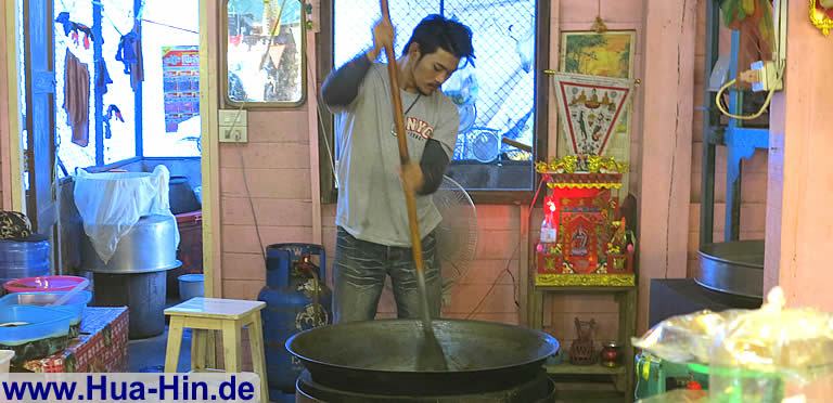 Handgefertigte Süßwaren Floating Market Hua Hin