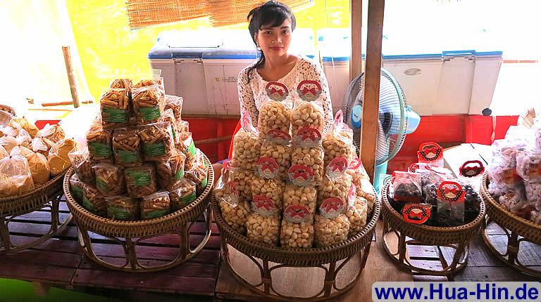 Freundliche Verkäufer Floating Market Hua Hin