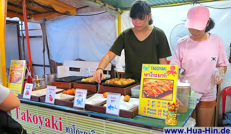 Takoyaki im Grand Market Hua Hin