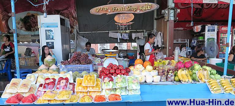 Frisches Obst im Grand Market Hua Hin