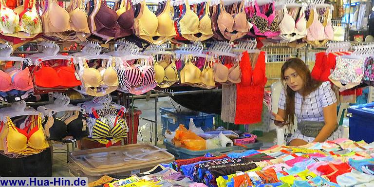 Damenunterwäsche Nachtmarkt Hua Hin