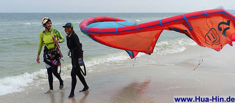 Kitesurfing auch für Freuen