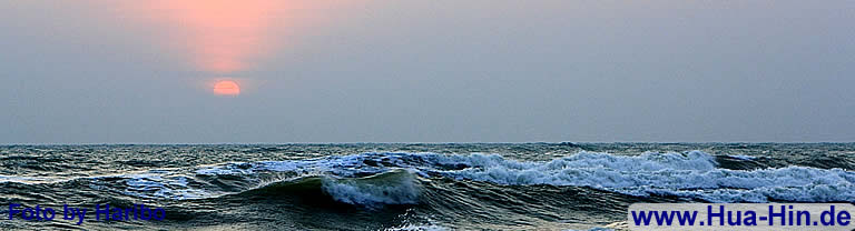 Sonnenuntergang Pranburi Beach