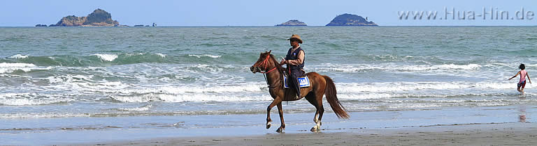 Reiten am Suan Son Strand