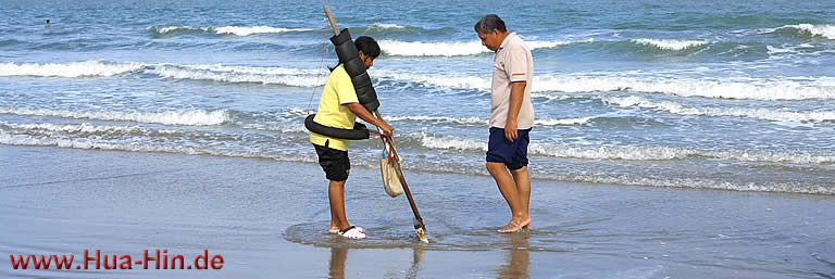 Muschel-Sucher Suan Son Strand